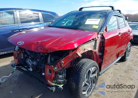 2025 Hyundai Kona N Line из США, поврежденный, VIN KM8HACA37SU210452